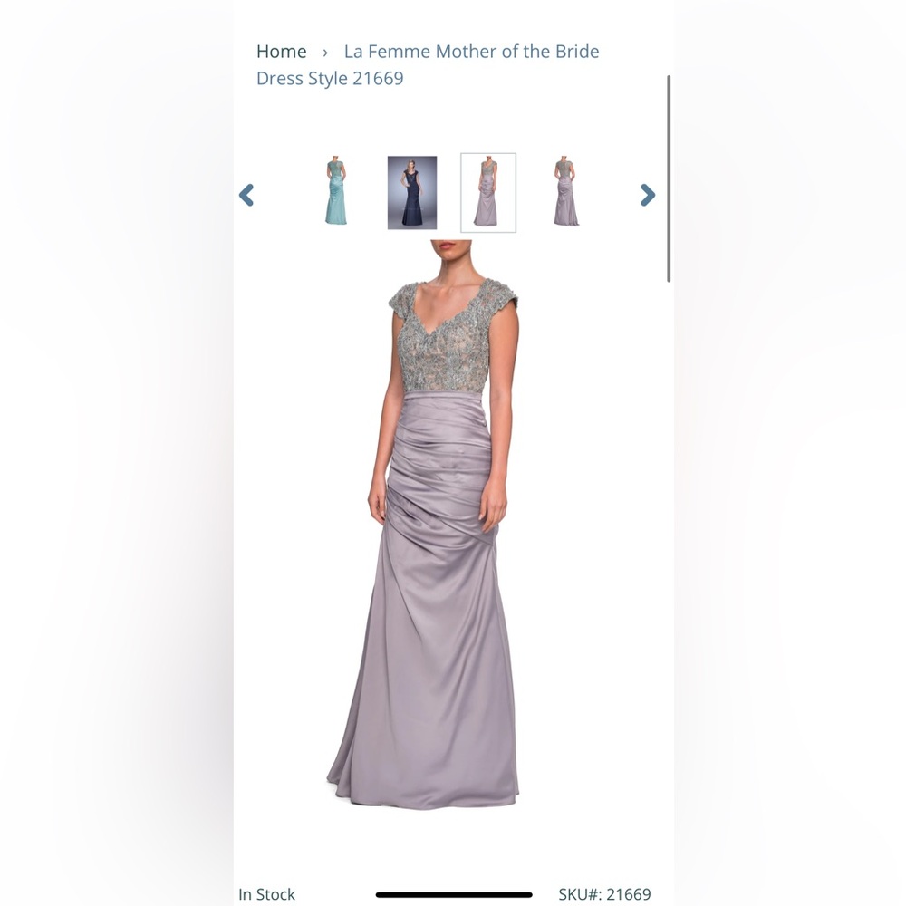 La Femme Mother of the Bride
Dress Style 21669 nwt